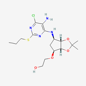 Ethanol, 2-(3aR,4S,6R,6aS)-6-5-aMino-6-chloro-2-(propylthio)-4-pyriMidinylaMinotetrahydro-2,2-diMethyl-4H-cyclopenta-1,3-dioxol-4-yloxy-丨CAS 376608-74-1