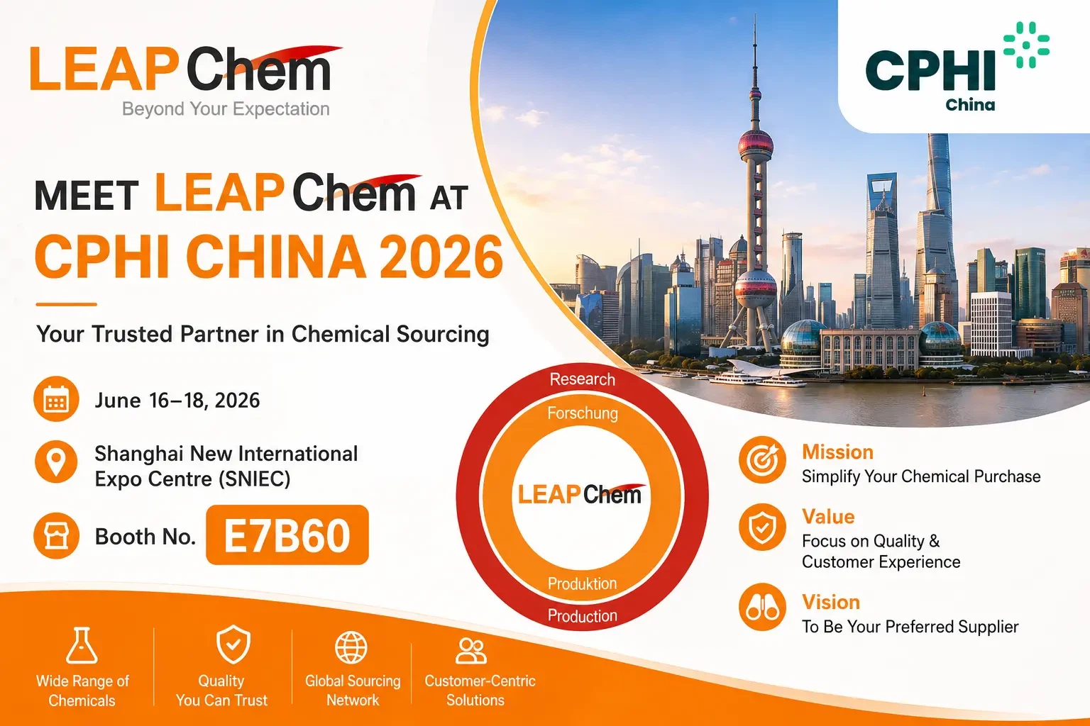 Quality, Reliability, And Global Reach — LEAPChem At CPHI China 2026