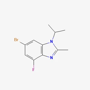 6-Bromo-4-fluoro-1-isopropyl-2-methyl-1H-benzodimidazole丨CAS 1231930-33-8