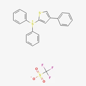 Diphenyl(4-phenylthiophen-2-yl)sulfanium Trifluoromethanesulfonate丨CAS 111281-12-0